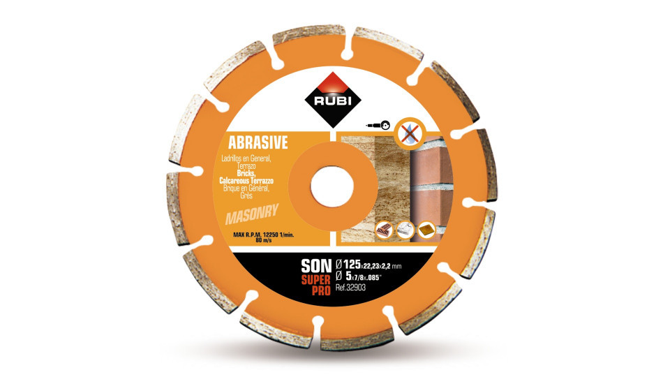 Disc diamantat pt. materiale abrazive 125mm, son 125 superpro - rubi-32903