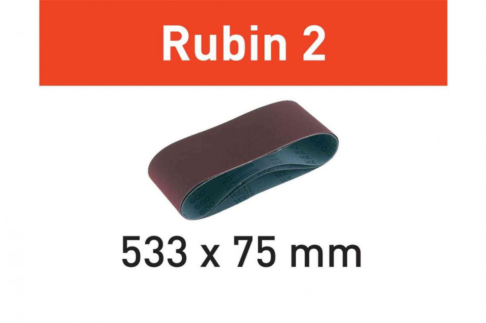 Banda abraziva l533x 75-p100 ru2/10 rubin 2