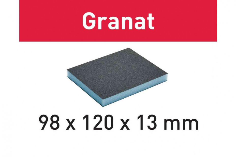 Burete de şlefuit 98x120x13 800 gr/6 granat