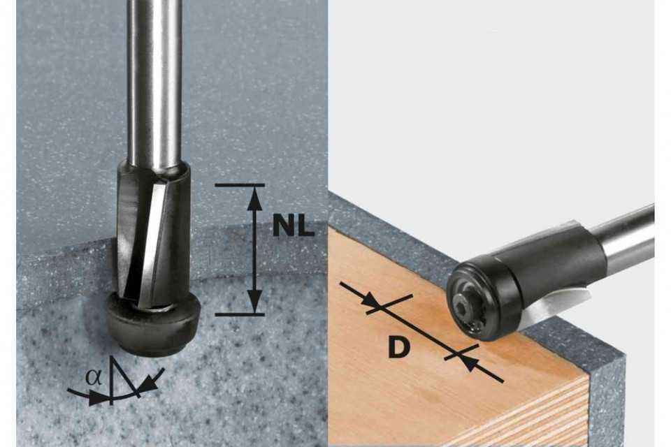 Freza pentru muchii hw d19/25 ss s12
