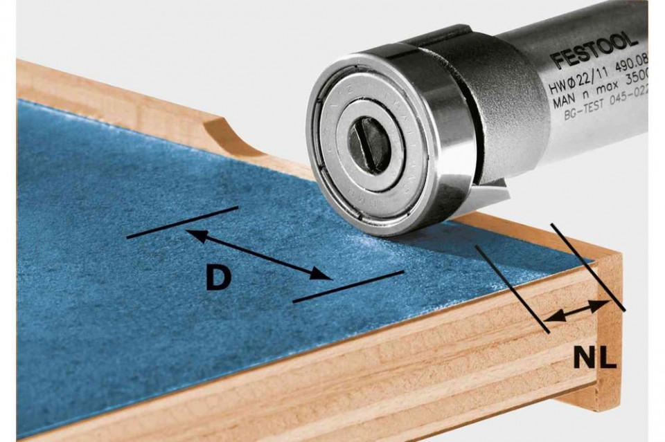 Freza pentru muchii hw/kls d22/8-ofk
