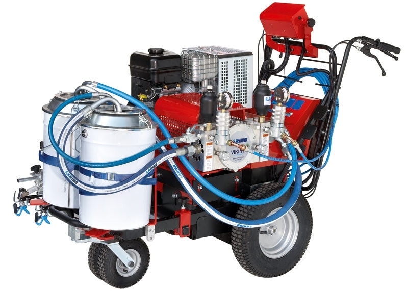 Pompa airless pentru trasat marcaje rutiere larius viking 2 culori