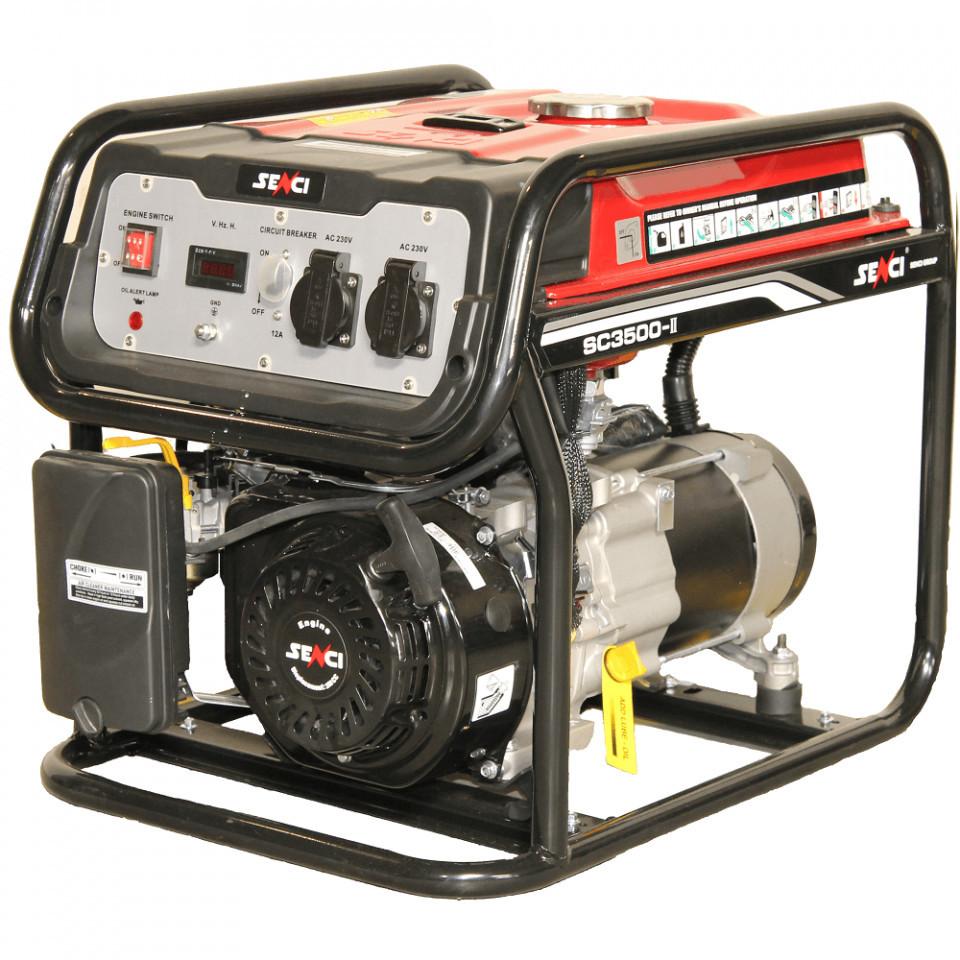 Generator curent SENCI SC-3500, Putere max. 3.1 kW, 230V, AVR, motor benzina
