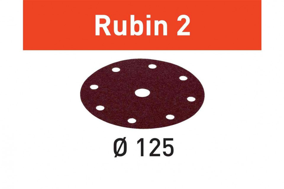 Foaie abraziva stf d125/8 p220 ru2/10 rubin 2