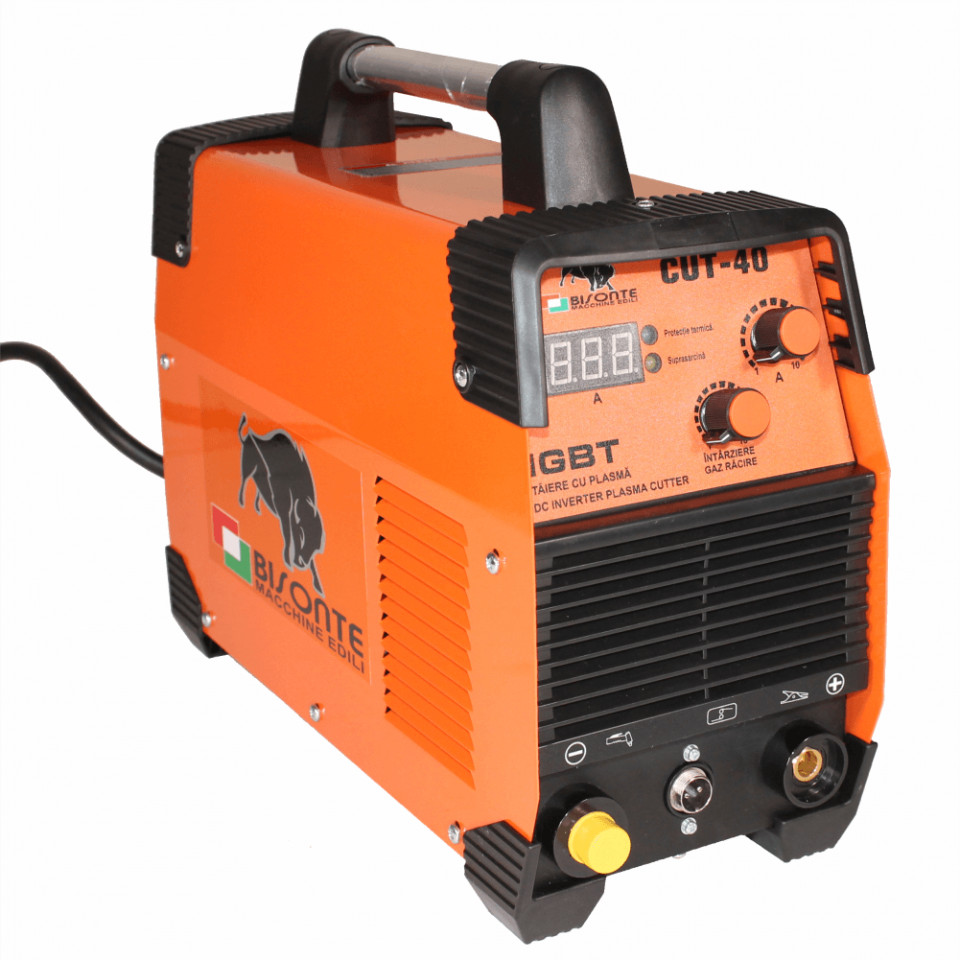 Aparat de taiere cu plasma bisonte cut-40, 10-40 a, 230v, grosime taiere 1-10 mm