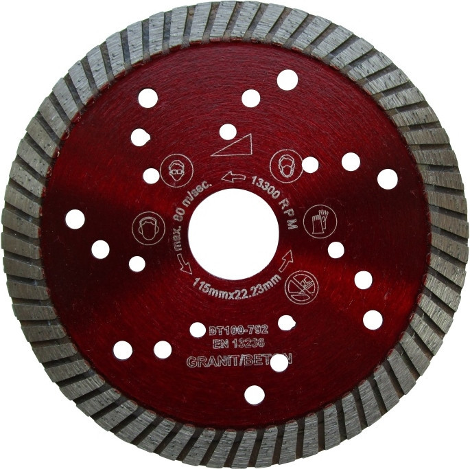 Disc diamantatexpert pt. granit & piatra - turbo 125x22.2 (mm) super premium - dxdh.2677.125