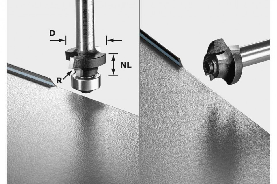 Freza de rotunjit s8 hw r3 d22-kl ofk