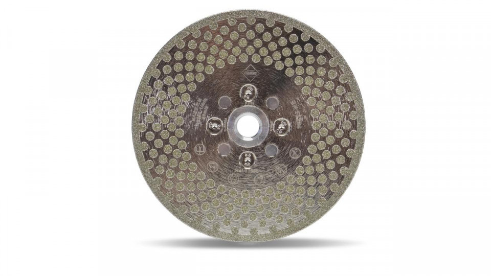 Disc diamantat galvanizat pt. taiat si slefuit 125mm, ecd 125 2in1 superpro - rubi-31965