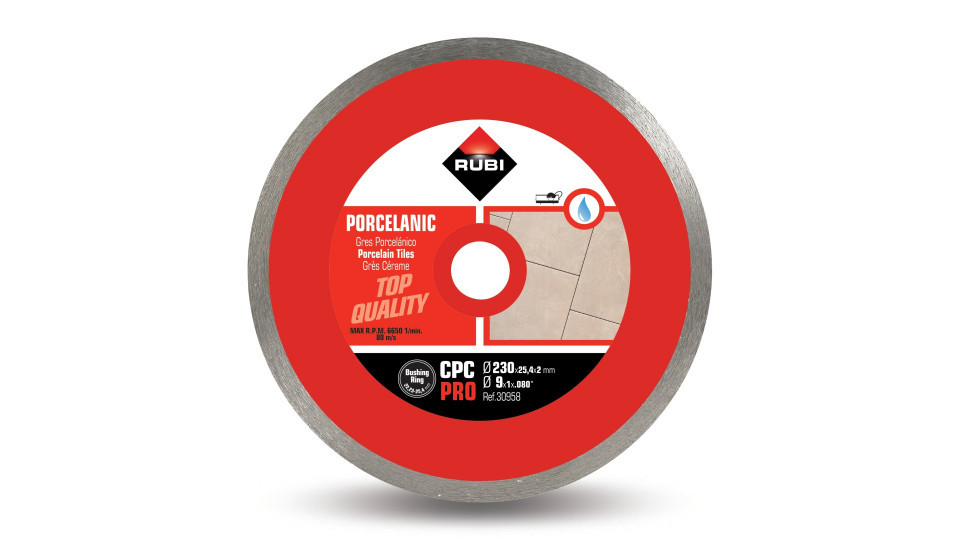 Disc diamantat pt. gresie portelanata 230mm, cpc 230 pro - rubi-30958