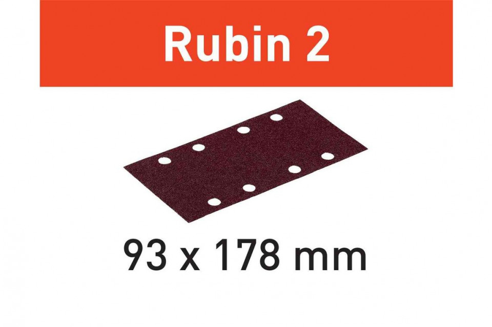 Foaie abraziva stf 93x178/8 p100 ru2/50 rubin 2
