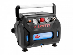 Compresor cu piston, fara ulei - Blue Series 1.1kW, 215 L/min - Rezervor 6 Litri - AirPress-H215/6-36943