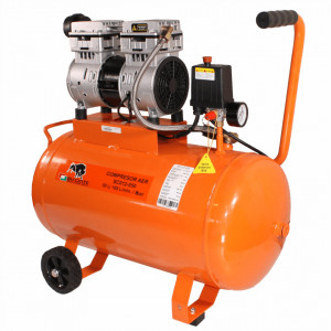 Compresor de aer fara ulei Bisonte SC012-050, debit aer 168 l/min. butelie 50 l