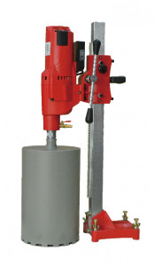 Masina de carotat profesionala pt. beton armat si materiale dure Ø255mm, 4.25kW, stand inclus - CNO-OB-255E