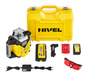 Pachet Nivela Laser Rotativa - cu afisarea digitala a diferentelor - NL720R Digital cu trepied si stadie - Nivel System