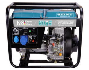 Generator de curent 5.5 kW diesel - Heavy Duty Euro 2 - Konner & Sohnen - KS-6102DE-HD