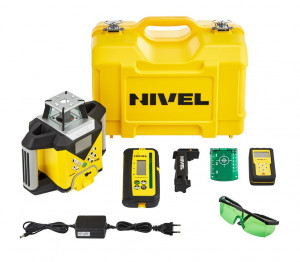 Pachet Nivela Laser Rotativa - cu afisarea digitala a diferentelor - NL720G Digital cu trepied si stadie - Nivel System