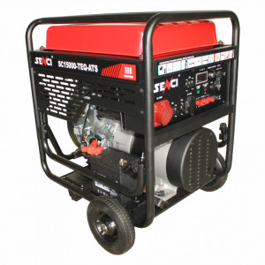 Generator de curent trifazat SC15000TE-ATS Putere max. 13 kW 400V, AVR motor benzina