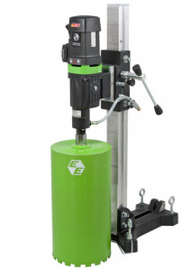 Masina de carotat profesionala pt. beton armat, zidarie, materiale de constructii, Ø250mm, 2.5kW - Eibenstock-DBE250R