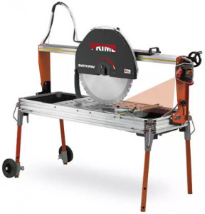Masina de taiat caramida, materiale de constructii 61.5cm, 4.0kW, PRIME 700S cu laser si roti - Battipav-90701