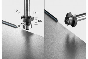 Freza de rotunjit S8 HW R2 D20-KL OFK