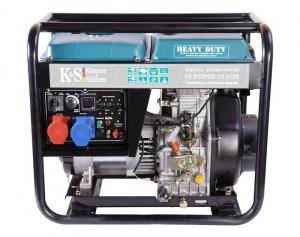Generator de curent 6.5 kW diesel - Heavy Duty Euro 2 - Konner & Sohnen - KS-8102DE-1/3-HD-ATSR
