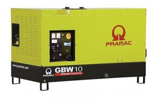 Generator de curent stationar insonorizat 7.7 kW, GBW10P - Pramac