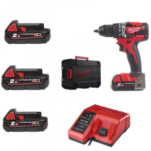 Masina de gaurit Milwaukee cu percutie cu acumulator MODEL M18 CBLPD-203X, 60NM