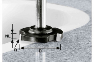 Freza pentru taiere plana HW D 52/R1ss S12