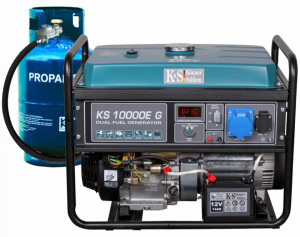 Generator de curent 8 kW HIBRID (GPL + Benzina) - Konner & Sohnen - KS-10000E-G