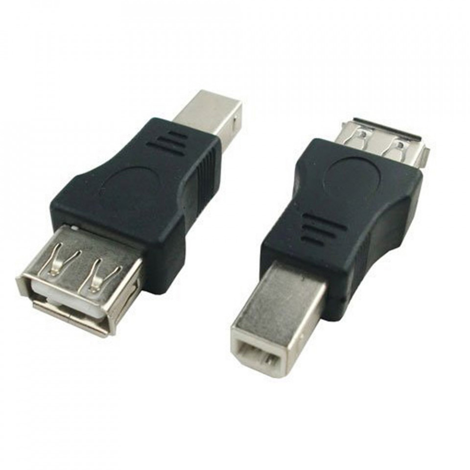 Adapter USB A ženski na USB B muški