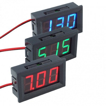 Digitalni LED ampermetar 10A crveni