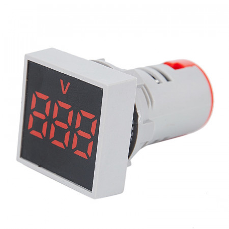 Digitalni LED voltmetar 60-500VAC 22mm crveni