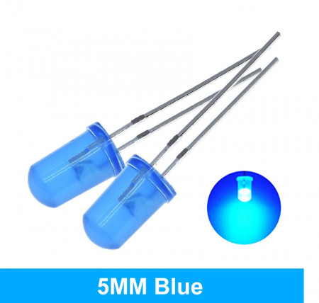 LED dioda 5mm plava difuzna