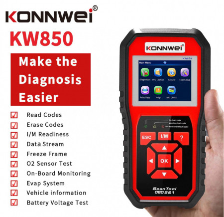 Skener za auto dijagnostiku KW850