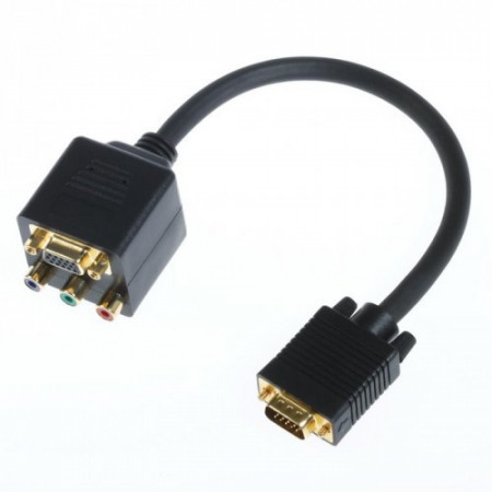 Adapter VGA muški na VGA ženski+RGB