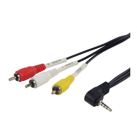 Kabl 3.5mm 4-polni-3xRCA 1.5m