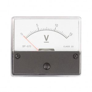 Analogni panelmetar 15VDC