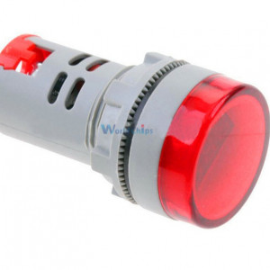 LED voltmetar 60-500VAC 22mm crveni
