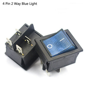 Prekidač 30x22mm 16A 250VAC plavi