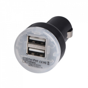 USB punjač za auto sa dva USB porta