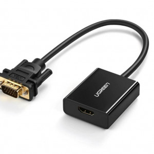 Adapter VGA muški-HDMI ženski+mikro USB