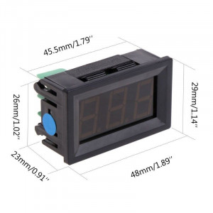 Digitalni LED termometar K tip sonde crveni