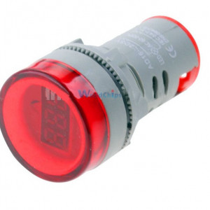 LED voltmetar 60-500VAC 22mm crveni