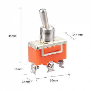 Kip prekidač 1xon-off-on 16A 250VAC