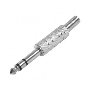 Klink konektor 6.3mm muški stereo metalni