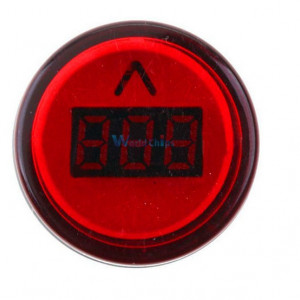 LED voltmetar 60-500VAC 22mm crveni