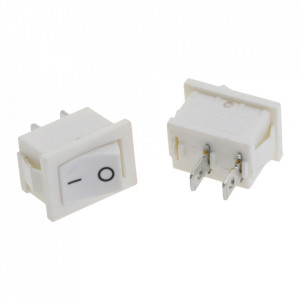 Prekidač 10x15mm 3A 250VAC beli