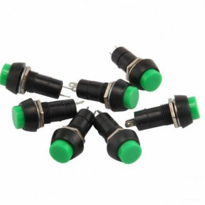 Taster za montažu na šasiju 12mm zeleni