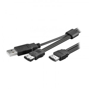 Kabl USB A M+eSATA M-eSATA M 0.5m