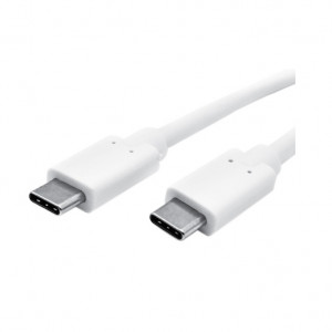 Kabl USB3.1 C muški-USB3.1 C muški beli 1.0m